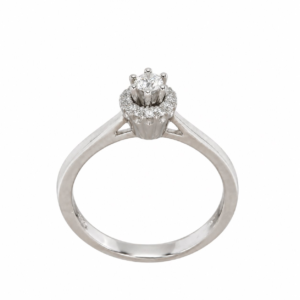 Anello Miluna Donna in Oro bianco Diamante LID1411-D12